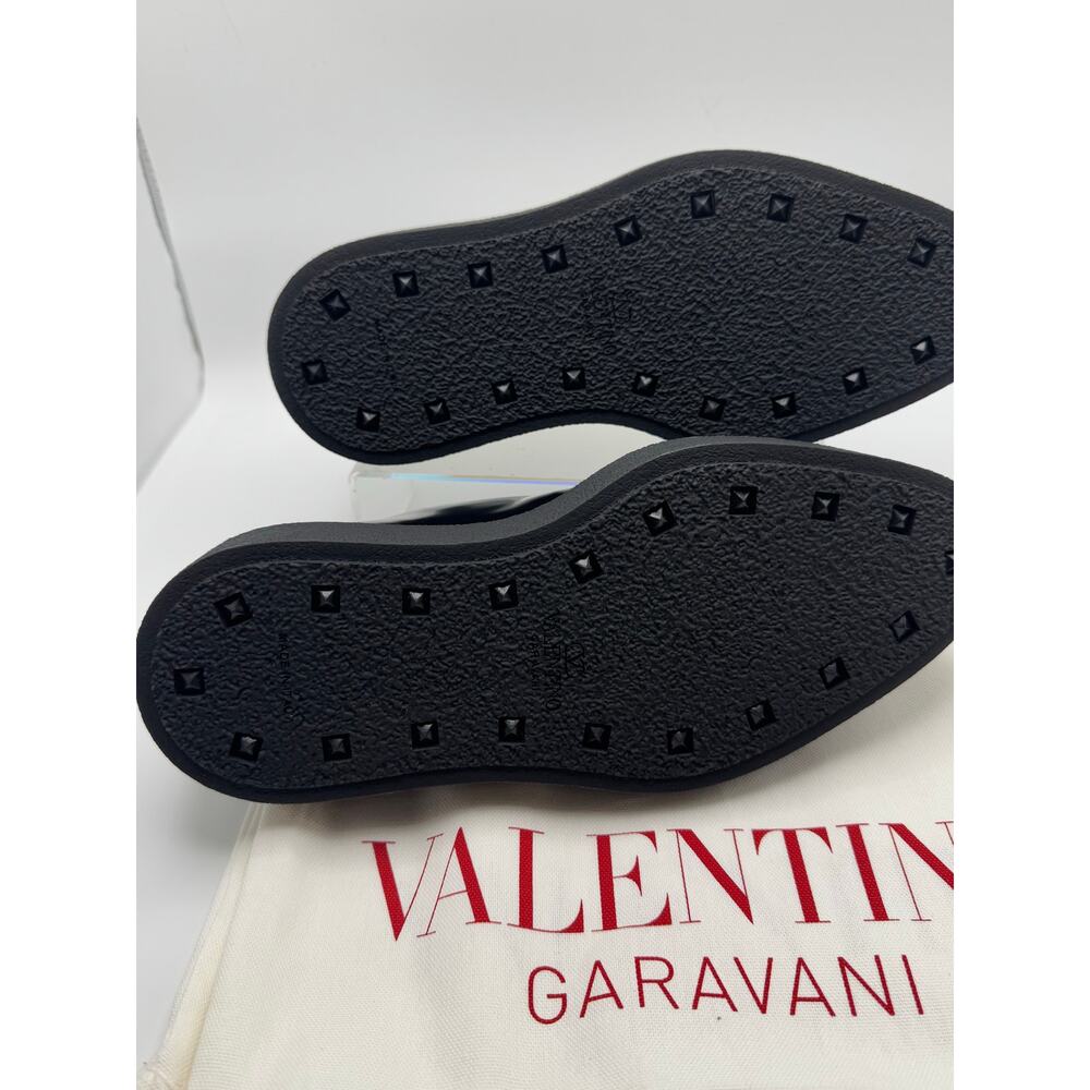 Valentino Garavani Rockstud M-Way Derby Black Leather Shoes EU 38.5 - Picture 8 of 16